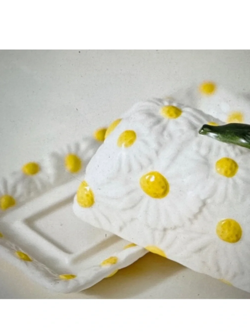 Anthropologie daisy butter dish